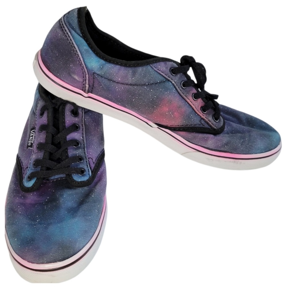 Vans Cosmic Space Blue Purple Pink Galaxy Womens Shoes TB4R Size 8.5